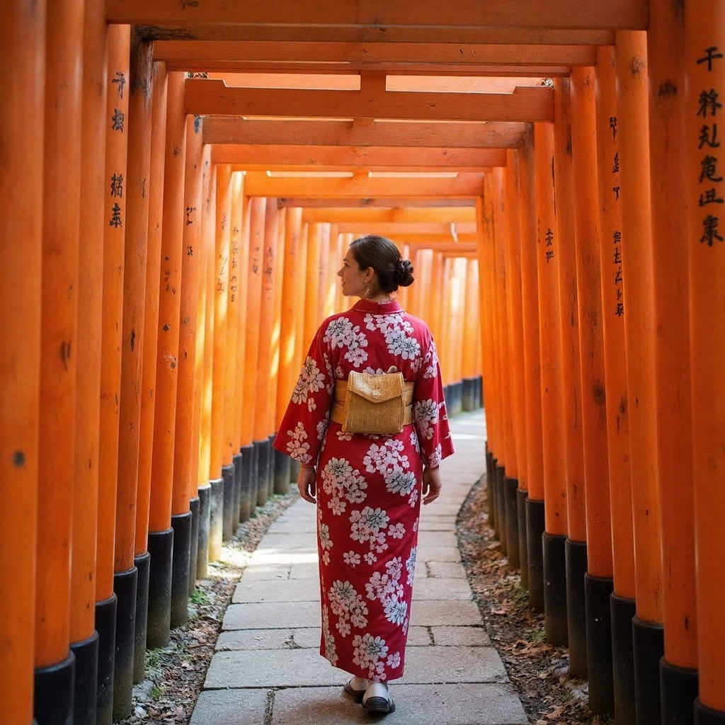 Woman in traditional kimono